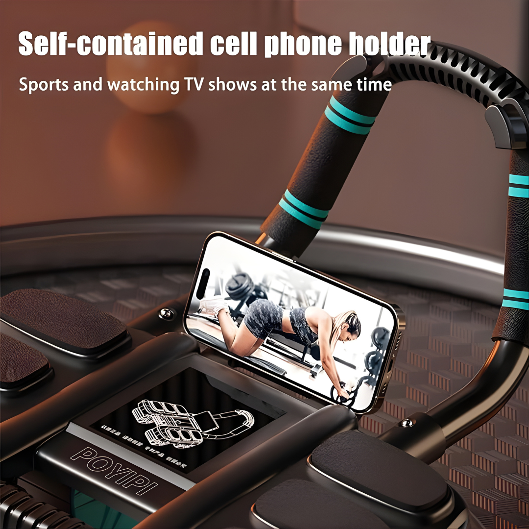 WellRoller™ - Elbow Supportive Ab Roller with Phone Holder
