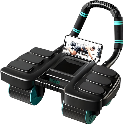 WellRoller™ - Elbow Supportive Ab Roller with Phone Holder