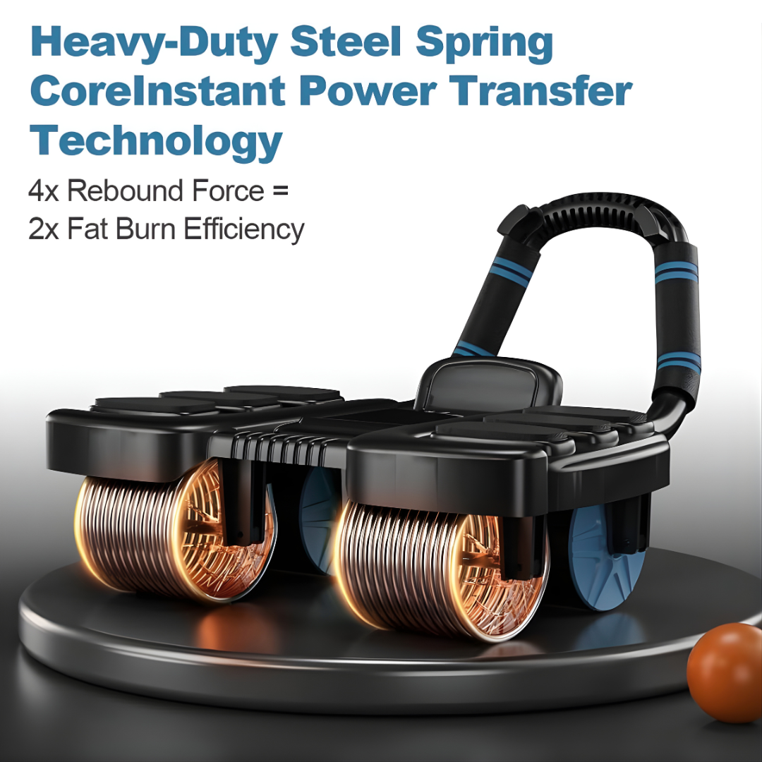 WellRoller™ - Elbow Supportive Ab Roller with Phone Holder