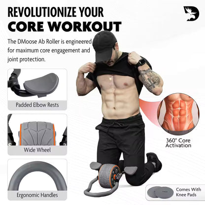 Dmoose™ - Ab Roller Wheel with Elbow Support